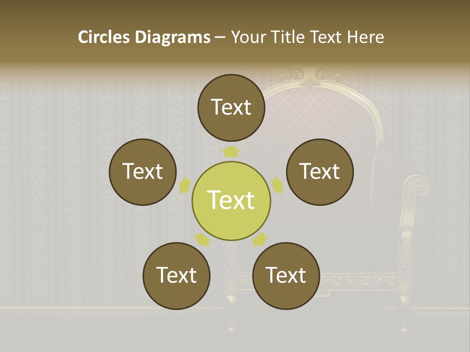 Living Chandelier Luxury PowerPoint Template