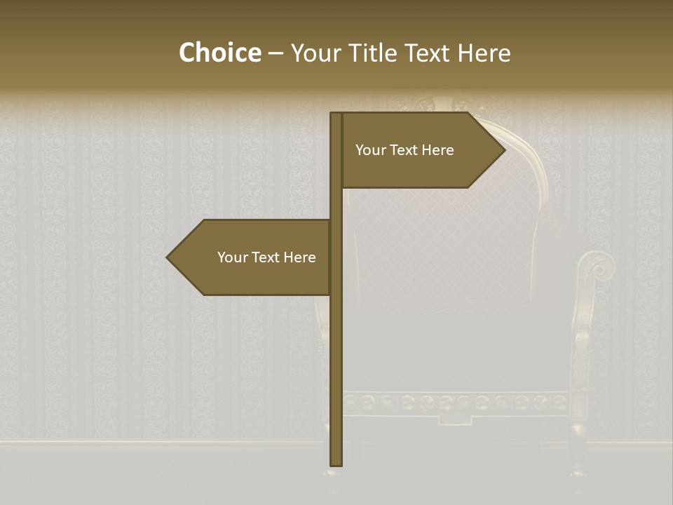 Living Chandelier Luxury PowerPoint Template