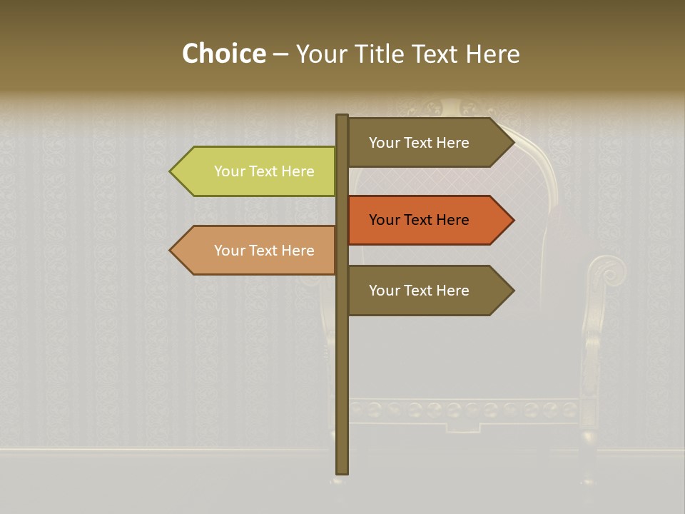 Living Chandelier Luxury PowerPoint Template