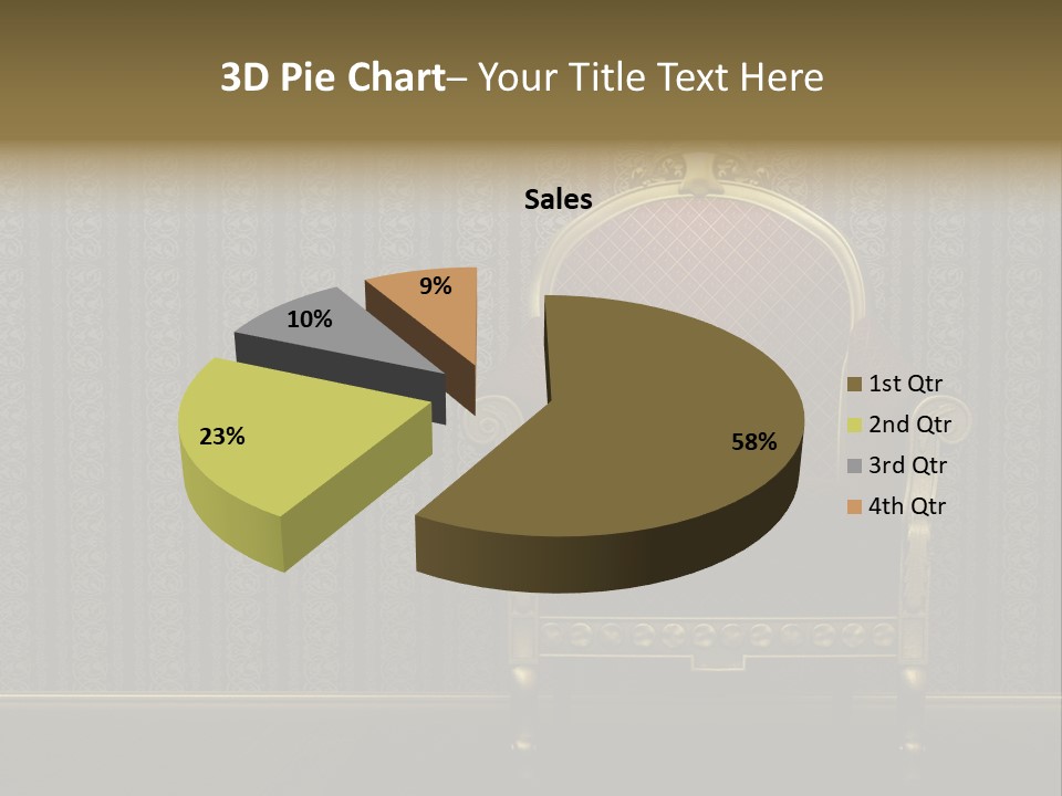 Living Chandelier Luxury PowerPoint Template