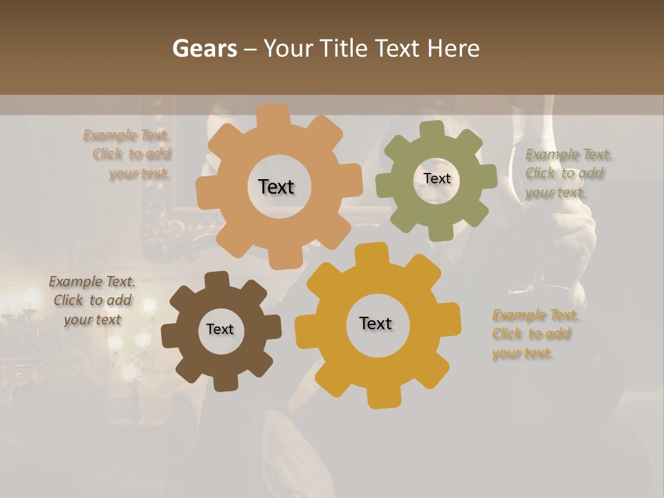 Sitting Girl Sparkling PowerPoint Template