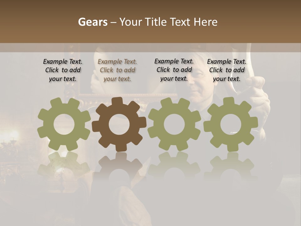 Sitting Girl Sparkling PowerPoint Template