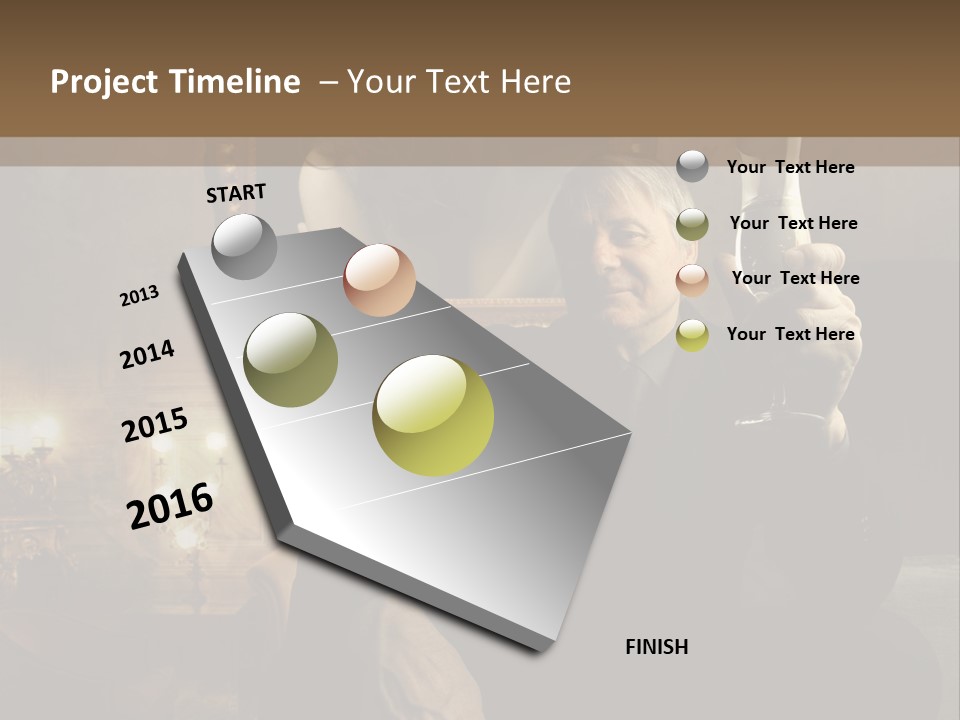 Sitting Girl Sparkling PowerPoint Template