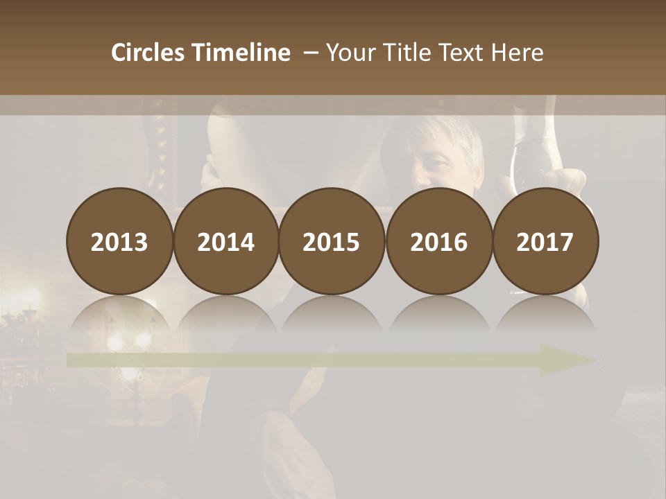 Sitting Girl Sparkling PowerPoint Template