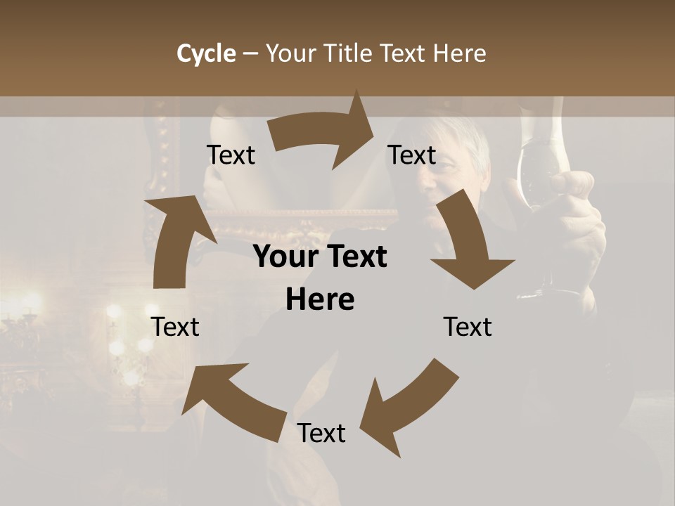 Sitting Girl Sparkling PowerPoint Template