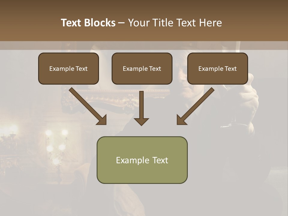 Sitting Girl Sparkling PowerPoint Template