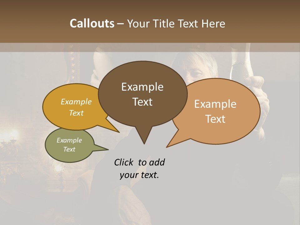 Sitting Girl Sparkling PowerPoint Template