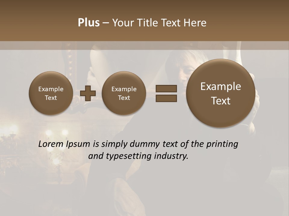 Sitting Girl Sparkling PowerPoint Template