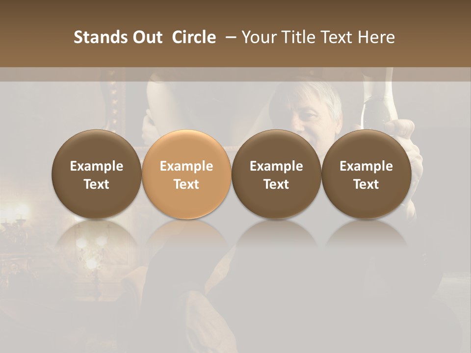 Sitting Girl Sparkling PowerPoint Template