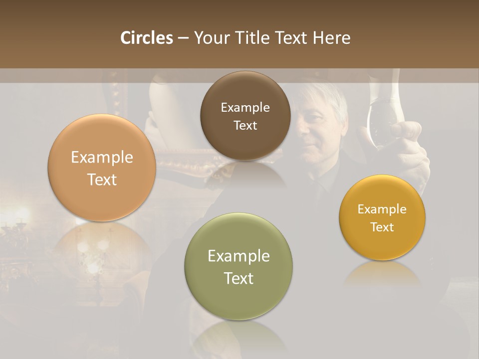 Sitting Girl Sparkling PowerPoint Template