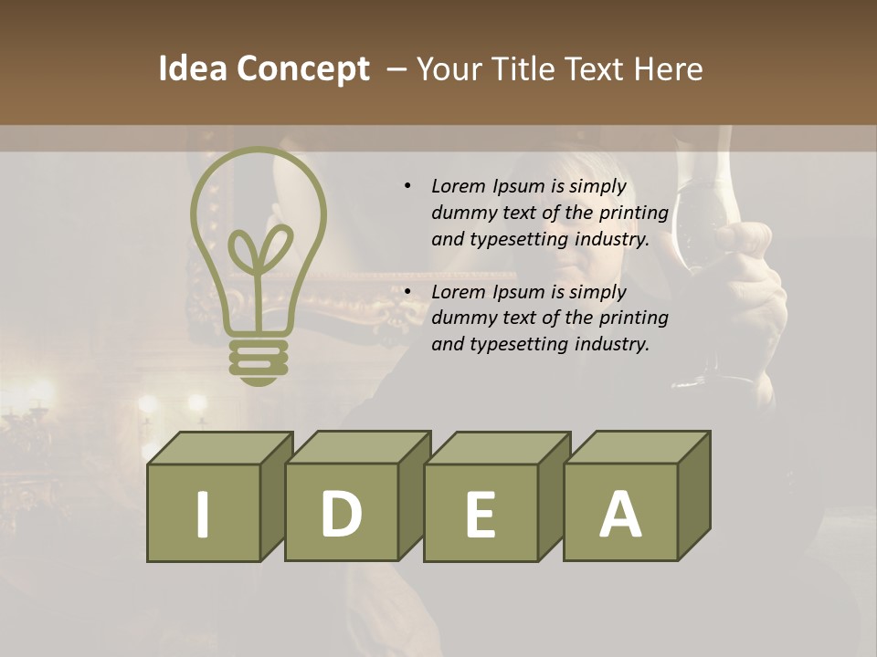 Sitting Girl Sparkling PowerPoint Template