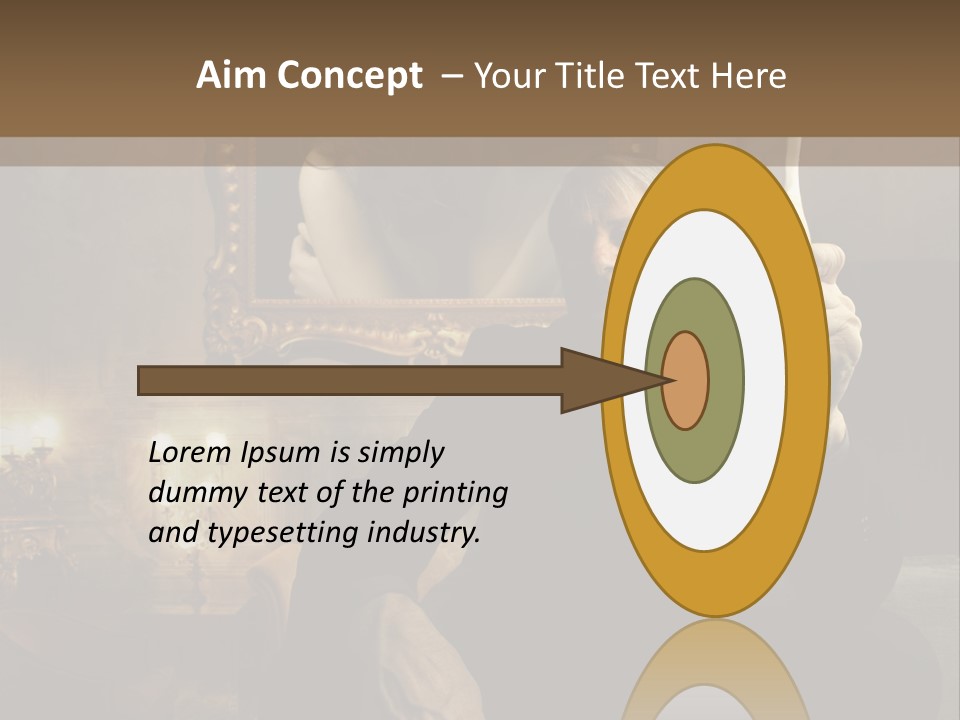 Sitting Girl Sparkling PowerPoint Template