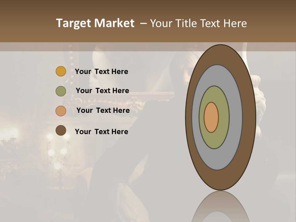 Sitting Girl Sparkling PowerPoint Template