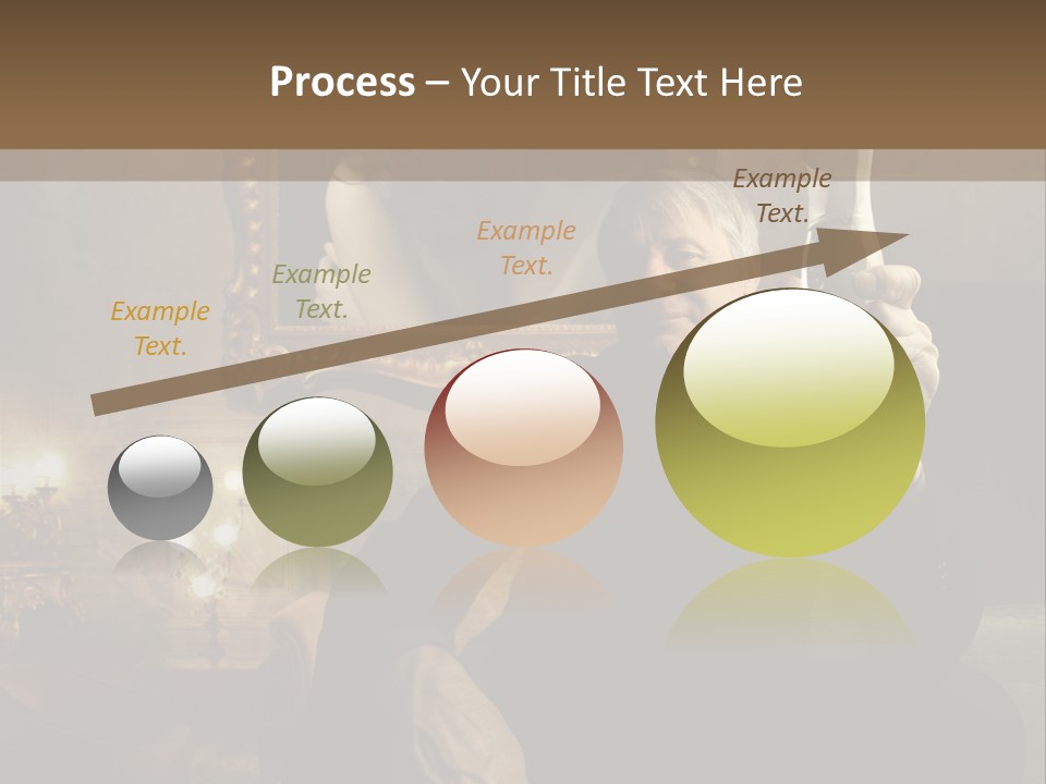 Sitting Girl Sparkling PowerPoint Template