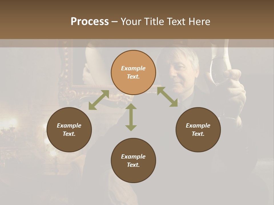 Sitting Girl Sparkling PowerPoint Template