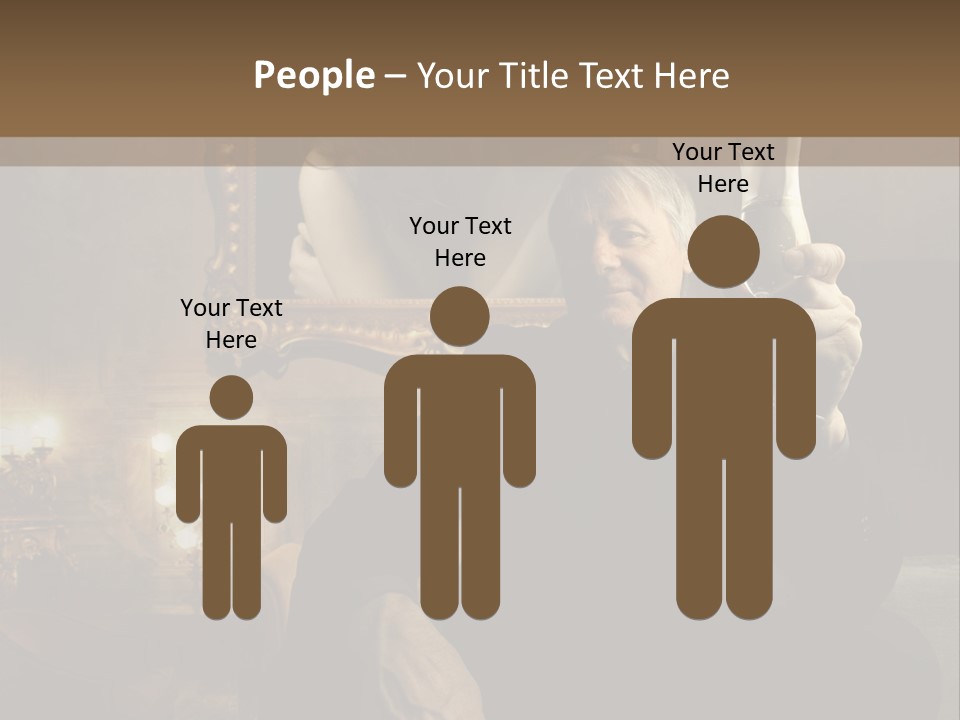 Sitting Girl Sparkling PowerPoint Template