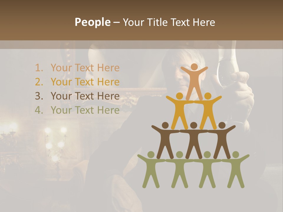 Sitting Girl Sparkling PowerPoint Template