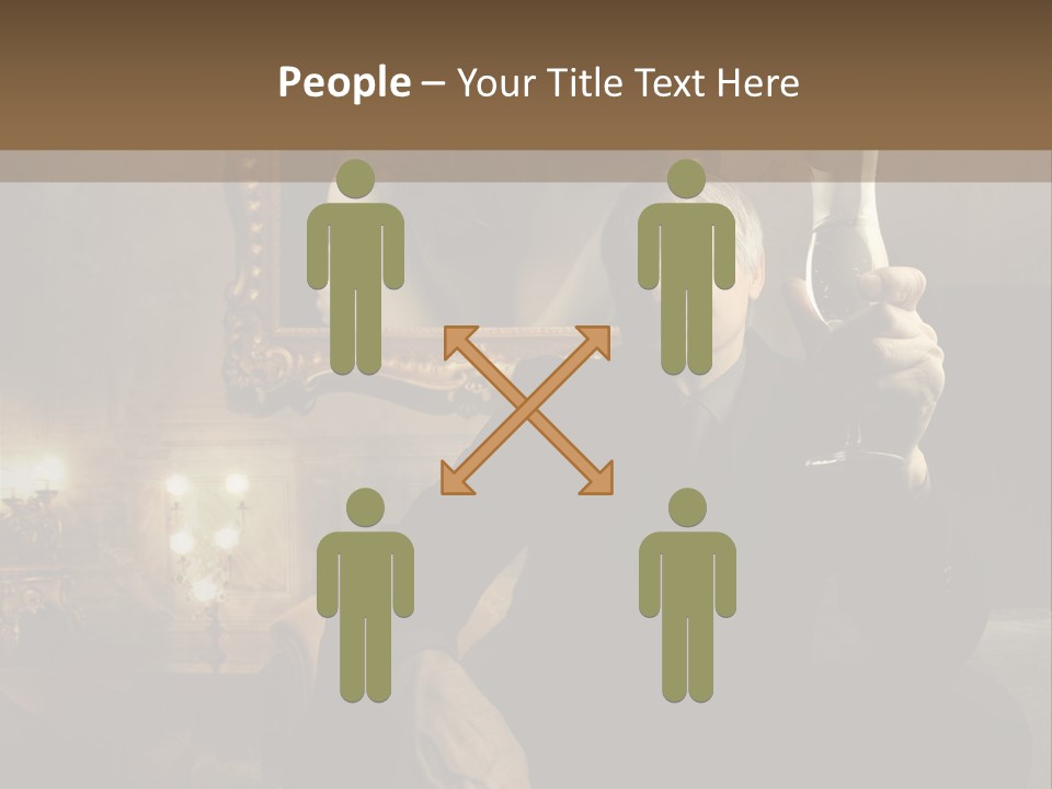 Sitting Girl Sparkling PowerPoint Template