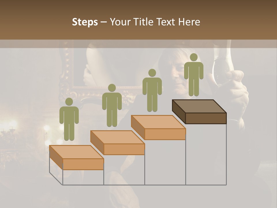 Sitting Girl Sparkling PowerPoint Template