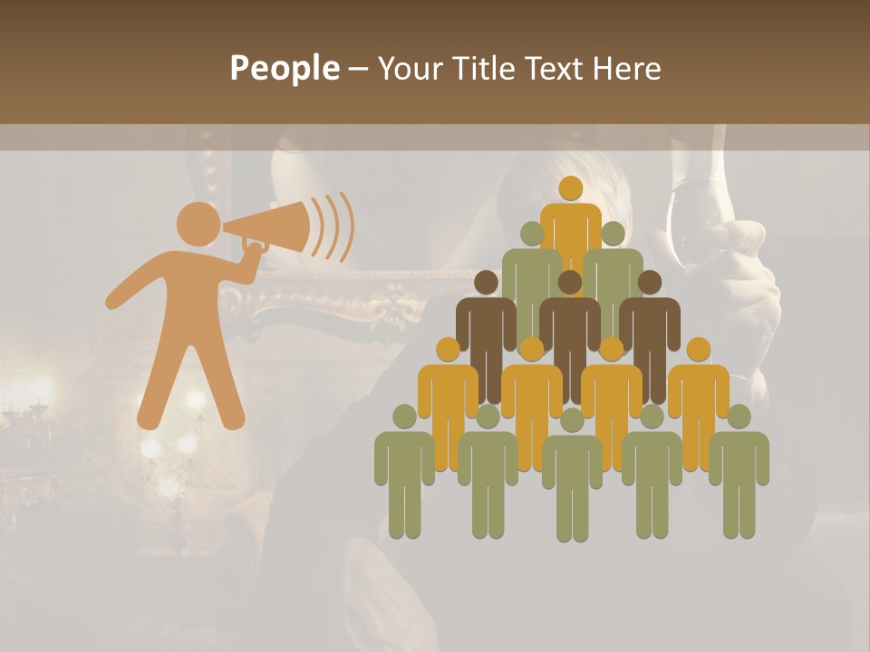 Sitting Girl Sparkling PowerPoint Template