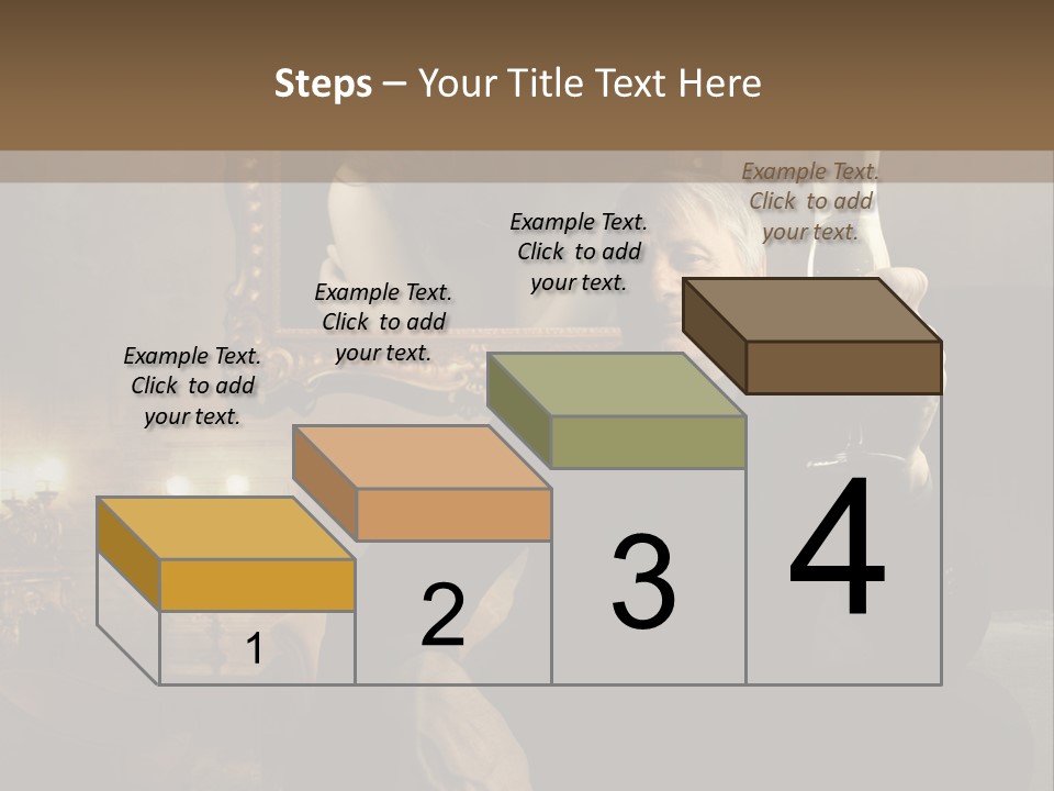 Sitting Girl Sparkling PowerPoint Template