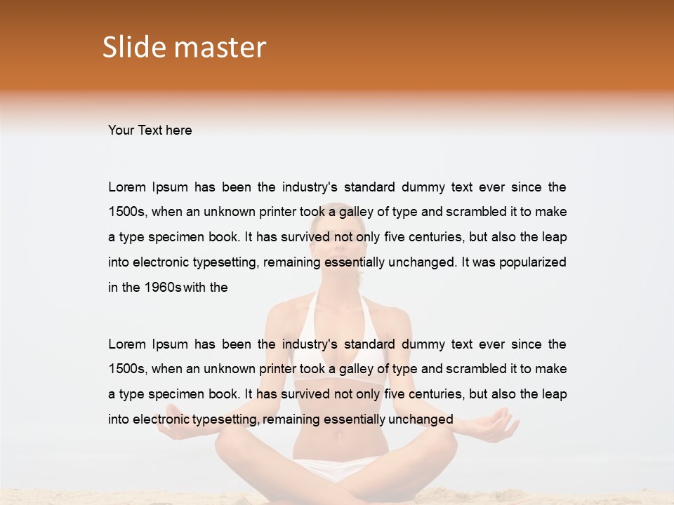 Relaxing Cute People PowerPoint Template