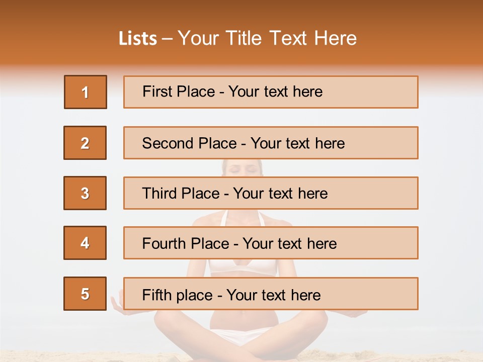 Relaxing Cute People PowerPoint Template