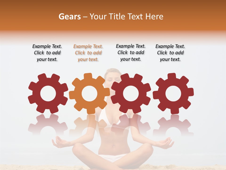 Relaxing Cute People PowerPoint Template