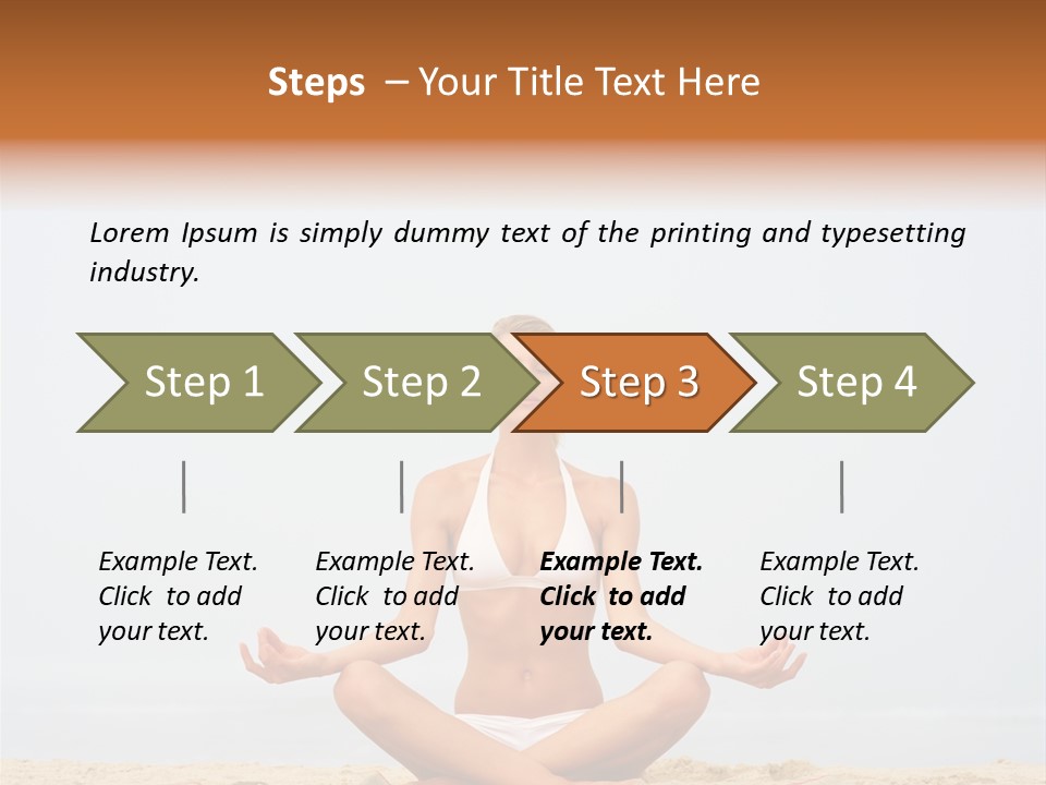 Relaxing Cute People PowerPoint Template