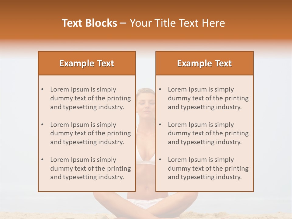 Relaxing Cute People PowerPoint Template