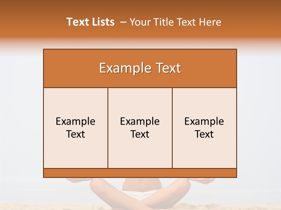 Relaxing Cute People PowerPoint Template