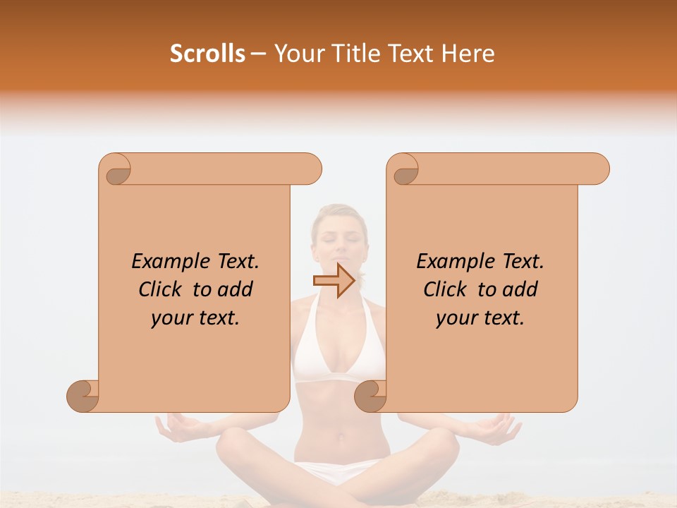 Relaxing Cute People PowerPoint Template