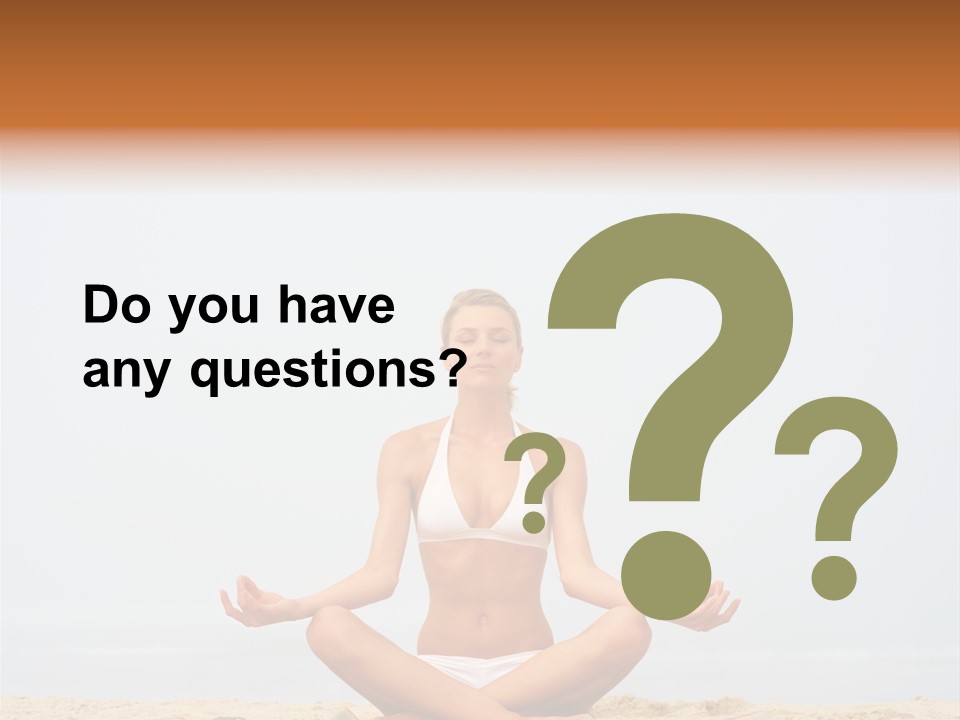 Relaxing Cute People PowerPoint Template