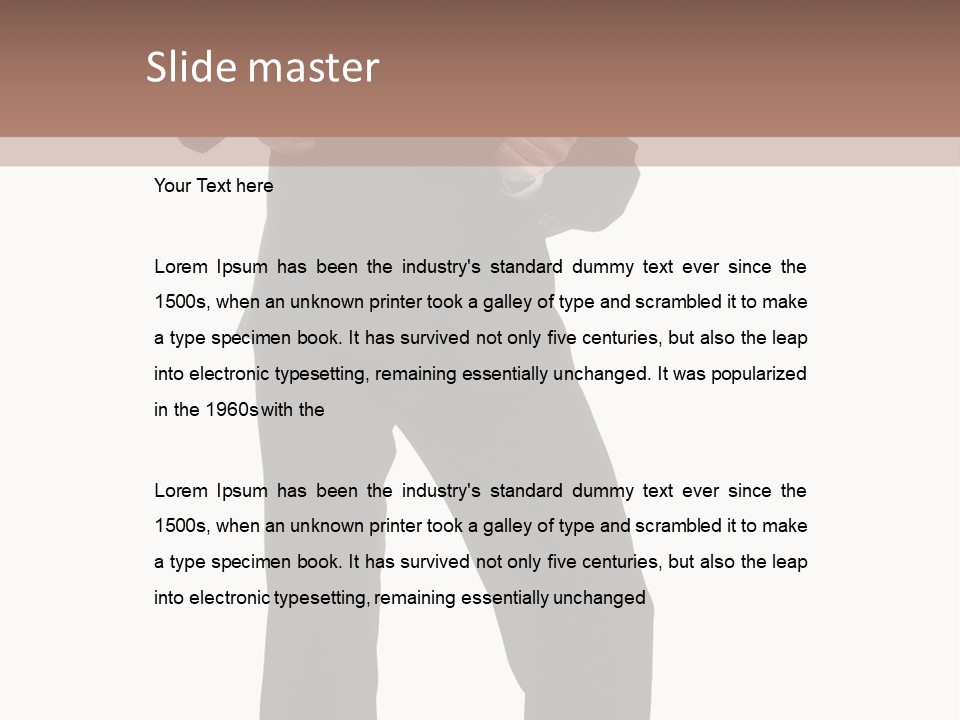 Tie Young Coat PowerPoint Template