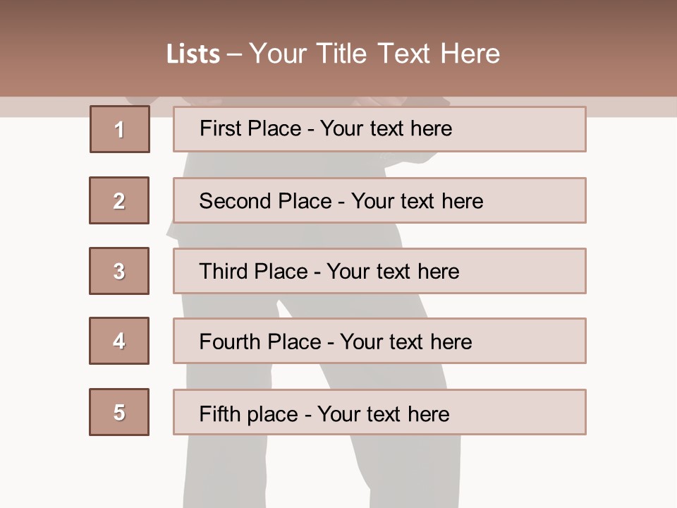 Tie Young Coat PowerPoint Template