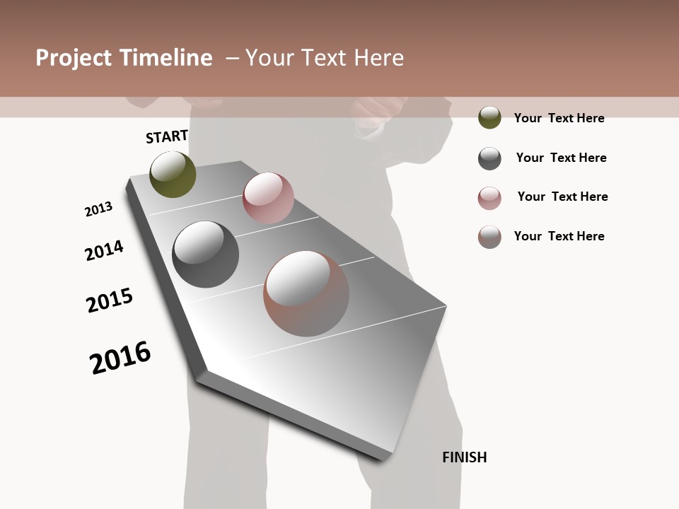 Tie Young Coat PowerPoint Template