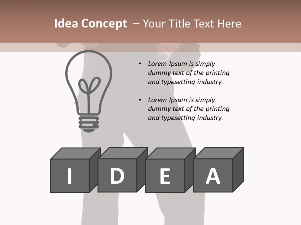 Tie Young Coat PowerPoint Template