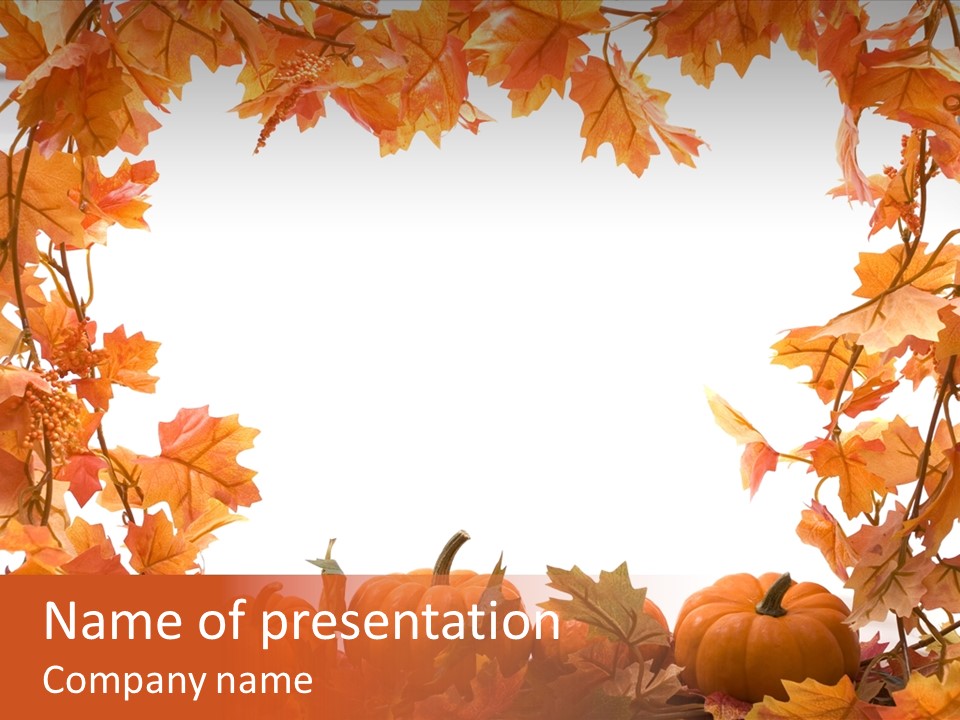 Autumn Frame November PowerPoint Template