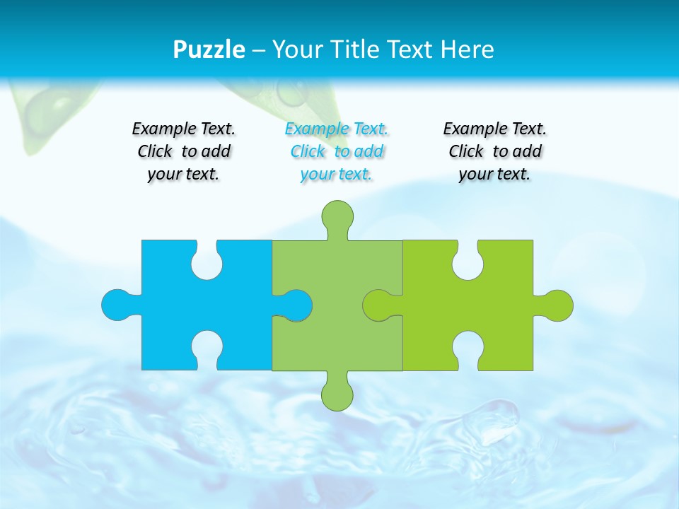 Copy Space Freshness Rain PowerPoint Template