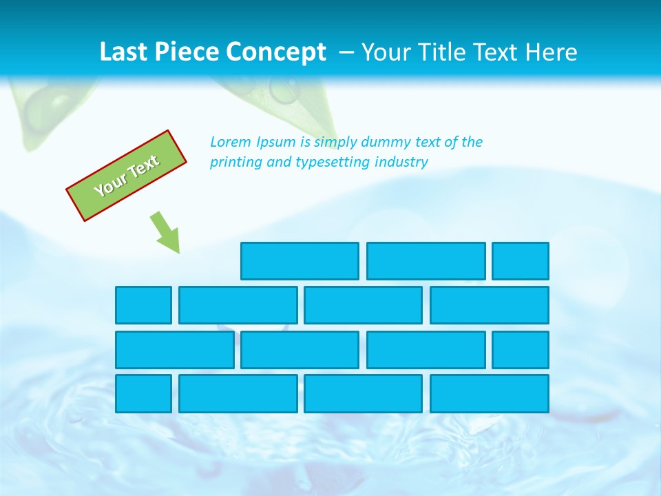 Copy Space Freshness Rain PowerPoint Template
