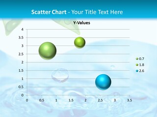 Copy Space Freshness Rain PowerPoint Template