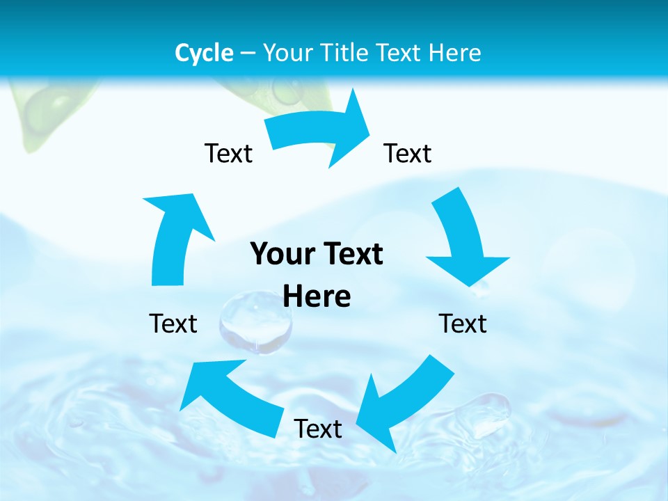 Copy Space Freshness Rain PowerPoint Template