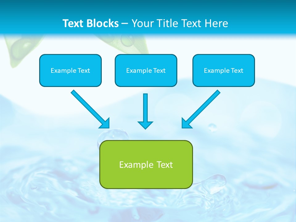 Copy Space Freshness Rain PowerPoint Template