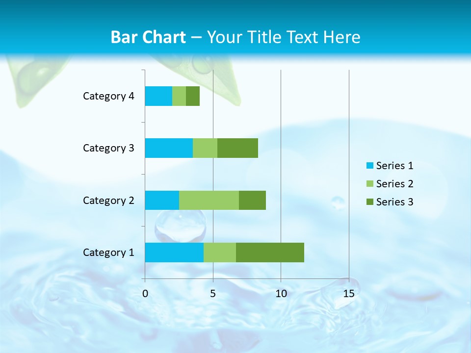 Copy Space Freshness Rain PowerPoint Template