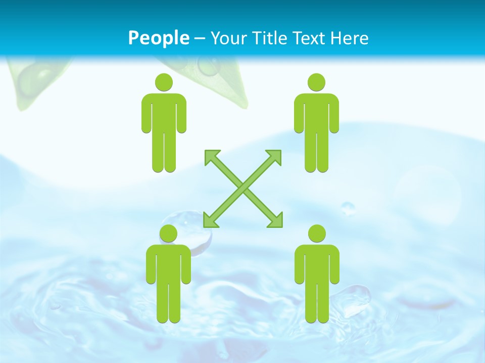 Copy Space Freshness Rain PowerPoint Template