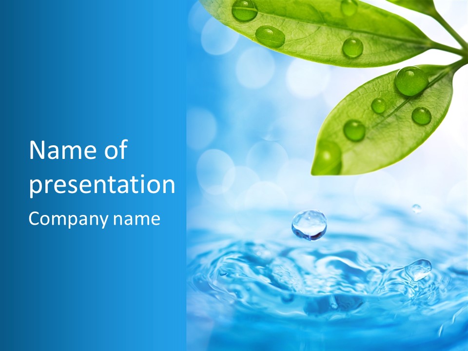 Reflection Botanical Season PowerPoint Template