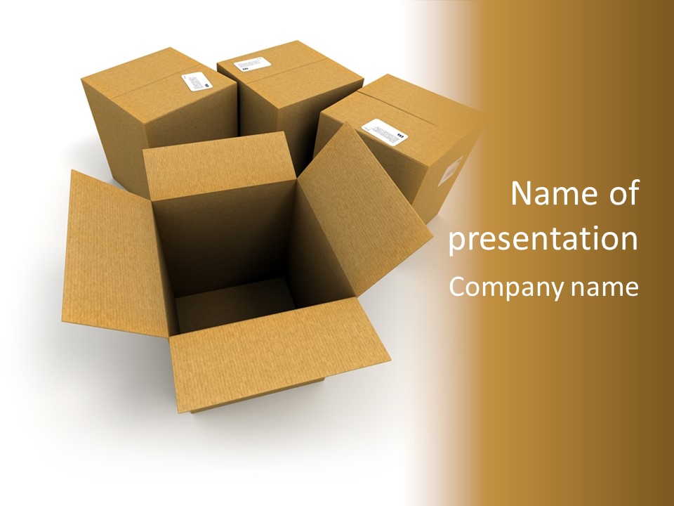 Pack Mail Network PowerPoint Template