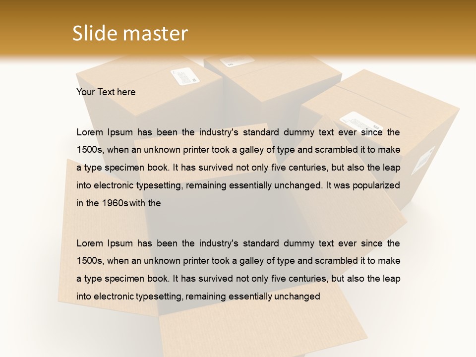 Pack Mail Network PowerPoint Template