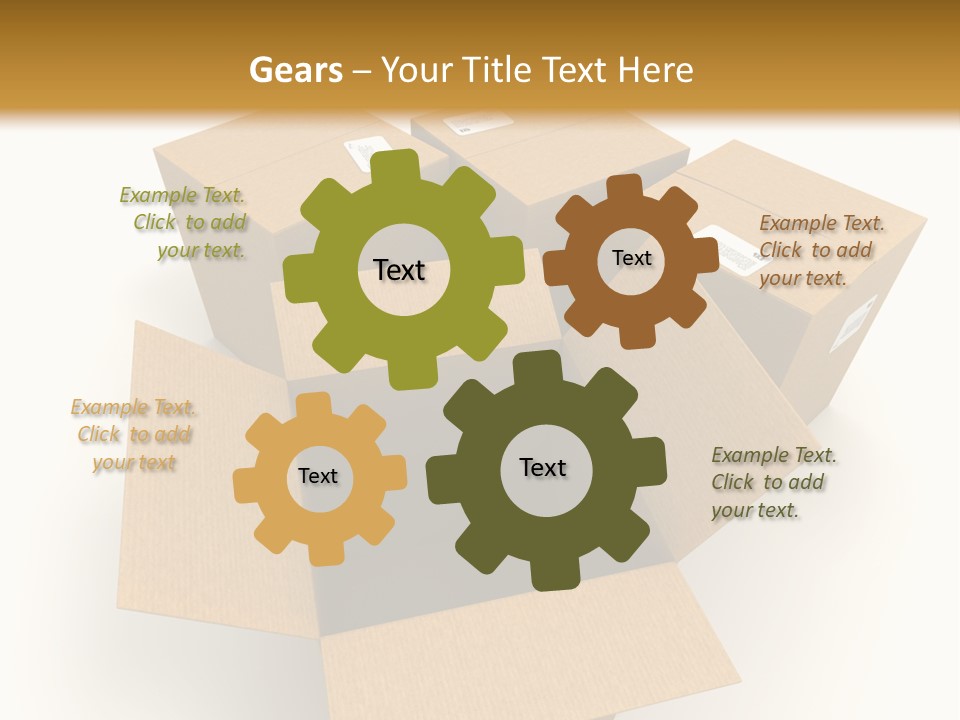 Pack Mail Network PowerPoint Template