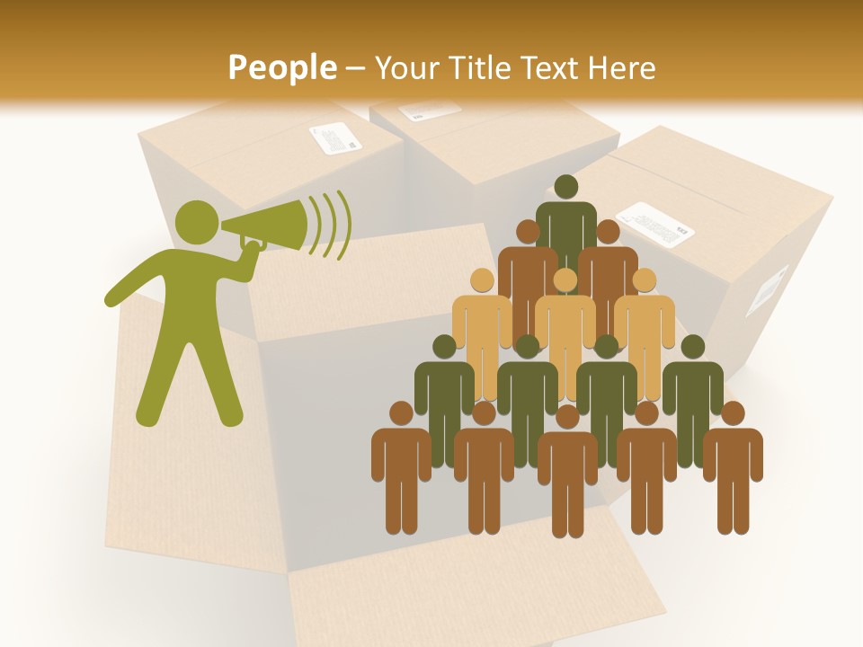 Pack Mail Network PowerPoint Template